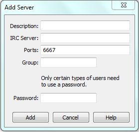 mIRC Server hinzufügen